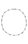 Laura Lombardi Silver Treccia Necklace In Platinum Plated