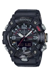 G-shock Men's Analog-digital Connected Mudmaster Black Resin Strap Watch 53.1mm In Black