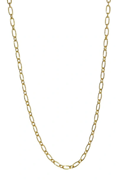 Argento Vivo Sterling Silver Large Paper Clip Chain Necklace In Gold
