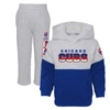OUTERSTUFF TODDLER ROYAL/HEATHER GRAY CHICAGO CUBS TWO-PIECE PLAYMAKER SET