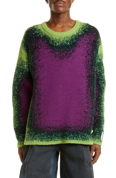 Y/project Gradient Knit Sweater In Green