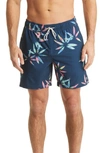 Billabong Sundays Layback Swim Trunks In Dark Blue