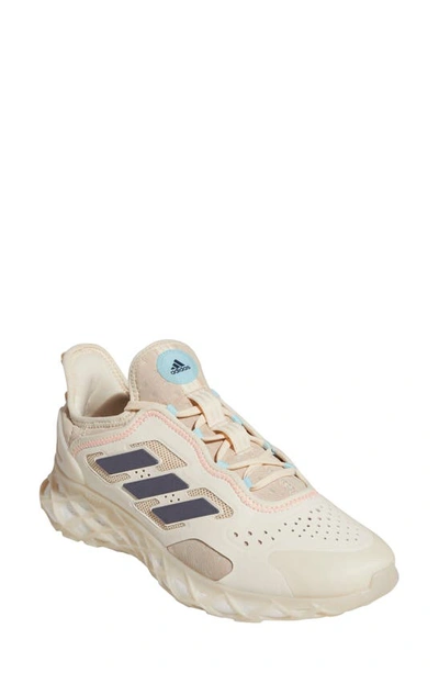 Adidas Originals Web Boost Running Shoe In Off White/ White/ Ecru
