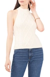 1.STATE 1.STATE MIXED CABLE SLEEVELESS COTTON BLEND SWEATER