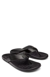 Olukai Mekila Flip Flop In Black / Black