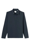 Billy Reid Pensacola Polo Shirt In Blue