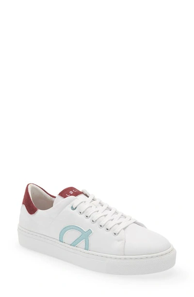 Loci Nine Vegan Recycled Ocean Plastic Bicolor Low-top Court Sneakers In Whtplapla