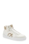 Loci Eleven Colorblock High-top Court Sneakers - Made With Recycled Nylon In Wht/stn/stn
