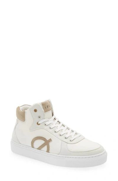 Loci Eleven Colorblock High-top Court Sneakers - Made With Recycled Nylon In Wht/stn/stn