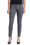 Anne Klein Plaid Jacquard Ankle Pants In Anne Black/ Anne White