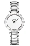 Balmain Women's Swiss Ia Bijou Diamond (1/10 Ct. T.w.) Stainless Steel Bracelet Watch 33mm In Metallic