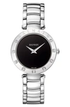 Balmain Watches Bijou Diamond Bracelet Watch, 33mm In Silver/black