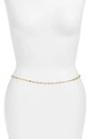 Vidakush Crystal Station Belly Chain In Gold