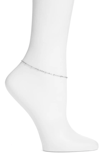 Vidakush Chain Anklet In Silver