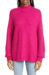 Pistola Carlen Mock Neck Sweater In Fuchsia