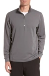 Cutter & Buck Traverse Regular Fit Quarter Zip Pullover In Elemental Grey