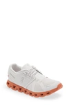 On Cloud 5 Running Shoe In Frost/ Cany