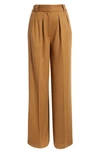 Rag & Bone Shelly Wide Leg Wool Pants In Camel