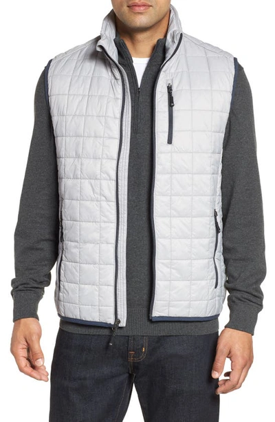 Cutter & Buck Rainier Primaloft Womens Plus Size Eco Insulated Full Zip Puffer Vest In Coconut