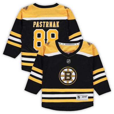 Outerstuff Kids' Toddler David Pastrnak Black Boston Bruins Home Replica Player Jersey
