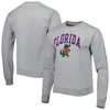 League Collegiate Wear Gray Florida Gators 1965 Arch Essential Fleece Pullover Sweatshirt In Gray