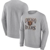 Fanatics Branded Heathered Charcoal Chicago Bears Playability Pullover Sweatshirt In Heather Charcoal