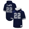 Mitchell & Ness Men's  Emmitt Smith Navy Dallas Cowboys Retired Player Mesh Name And Number Hoodie T- In Navy