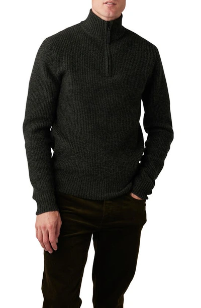 Rodd & Gunn Robbies Road Quarter Zip Sweater In Jungle