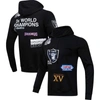 Pro Standard Black Las Vegas Raiders 3x Super Bowl Champions Pullover Hoodie In Black