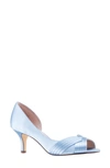 Nina Contesa Open Toe Pump In Sky Blue