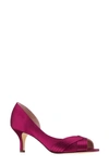 Nina Contesa Open Toe Pump In Pink