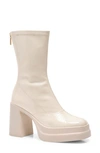 Free People Double Stack Platform Bootie In White