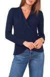 1.state Cozy Knit Top In Classic Navy