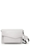 Botkier Cobble Hill Leather Crossbody Bag In Silver Grey