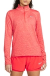 Nike Element Half Zip Pullover In Lt Crms/ Ref Silver