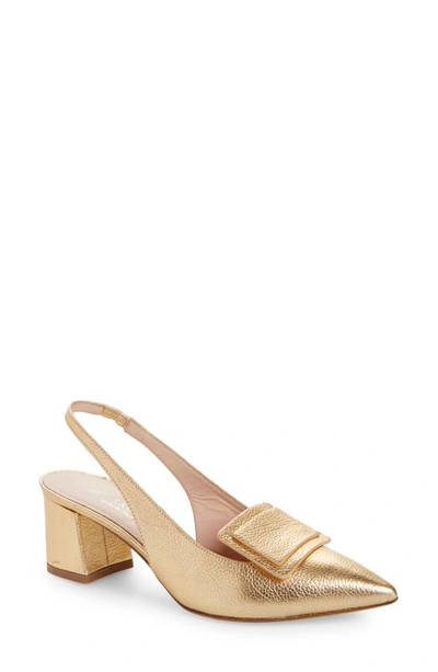 Bells & Becks Luna Slingback Pump In Gold