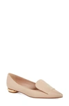 Bells & Becks Lia Pointed Toe Flat In Nude