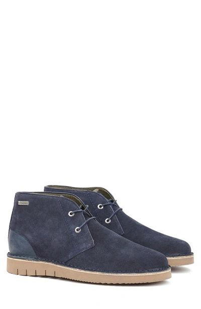 Barbour Kent Chukka Boot In Navy Suede