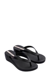 Ipanema Selfie Wedge Flip Flop In Black