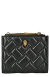Kurt Geiger Quilted Leather Bifold Wallet In Black