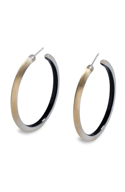 Alexis Bittar Skinny Hoop Earrings In Gold