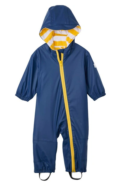 Hatley Babies' Terry Lined Hooded Bunting In Blue