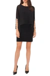 Chaus Embellished Long Sleeve Dress In Black