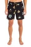 Hurley Cannonball Volley Swim Trunks In Brown