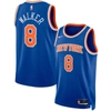 NIKE UNISEX NIKE KEMBA WALKER BLUE NEW YORK KNICKS SWINGMAN JERSEY