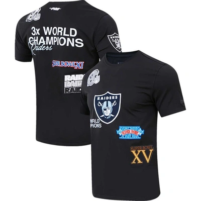 Pro Standard Black Las Vegas Raiders Championship T-shirt