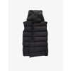 RICK OWENS RICK OWENS BOYS BLACK KIDS FUNNEL-NECK QUILTED SHELL-DOWN JACKET 6-12 YEARS,58948072