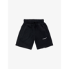 Off-white Rubber Logo-print Cotton-jersey Shorts 4-12 Years In Black