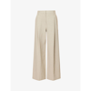 CAMILLA AND MARC CAMILLA AND MARC WOMEN'S SAGE MORELLA WIDE-LEG HIGH-RISE WOVEN TROUSERS,61324023