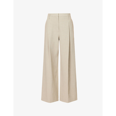 Camilla And Marc Morella Wide-leg High-rise Woven Trousers In Sage